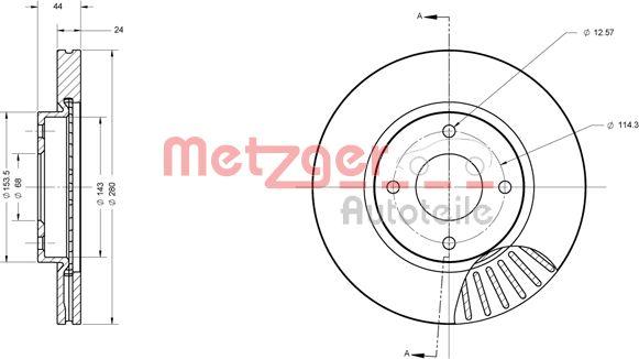 Metzger 6110578 - Kočioni disk www.molydon.hr