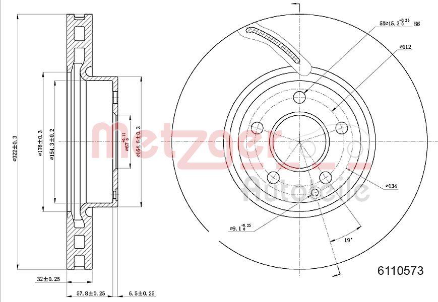 Metzger 6110573 - Kočioni disk www.molydon.hr