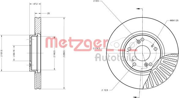 Metzger 6110572 - Kočioni disk www.molydon.hr