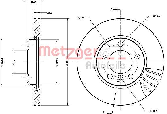 Metzger 6110692 - Kočioni disk www.molydon.hr