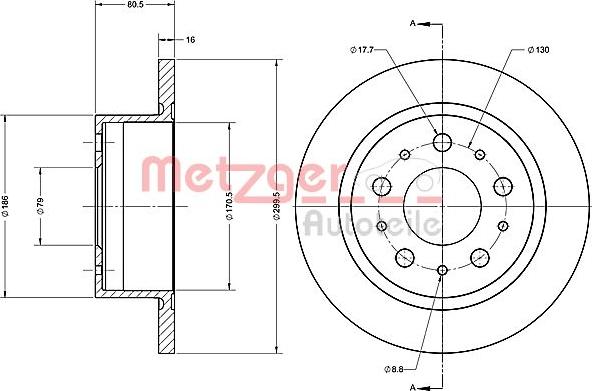 Metzger 6110647 - Kočioni disk www.molydon.hr