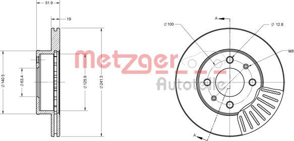 Metzger 6110618 - Kočioni disk www.molydon.hr