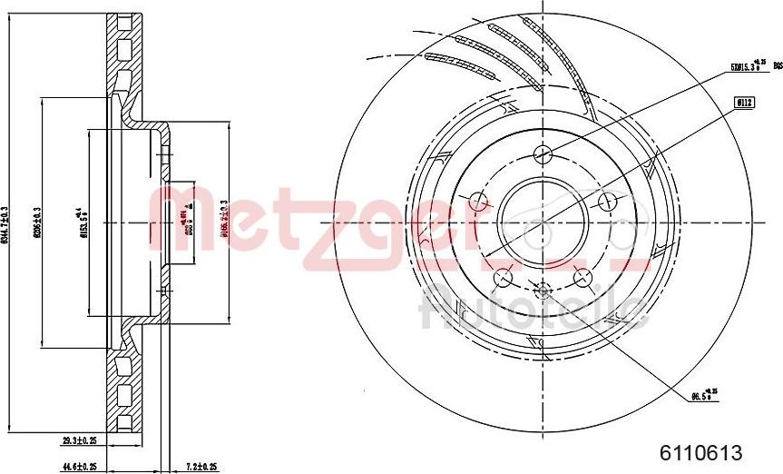 Metzger 6110613 - Kočioni disk www.molydon.hr