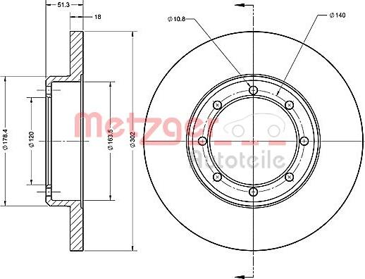 Metzger 6110686 - Kočioni disk www.molydon.hr