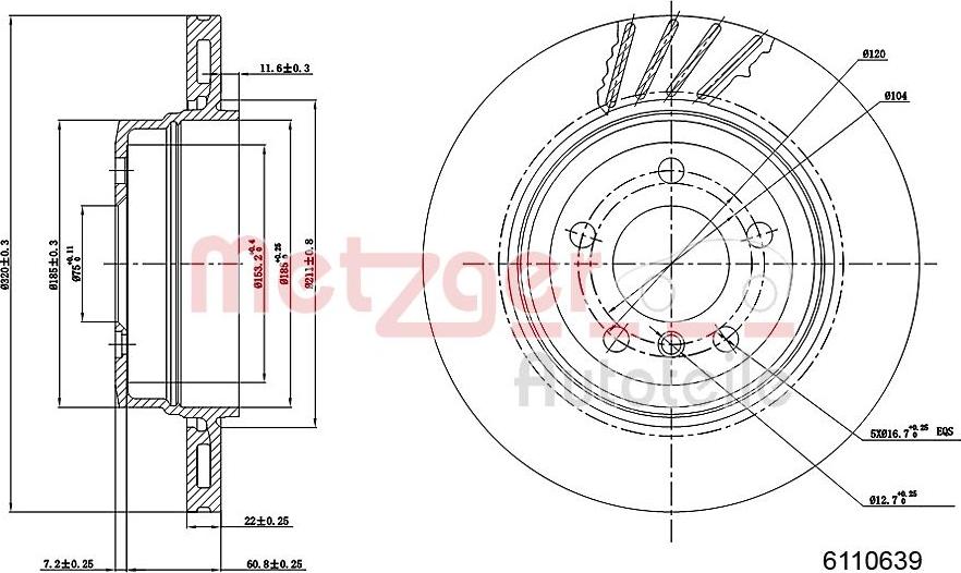 Metzger 6110639 - Kočioni disk www.molydon.hr