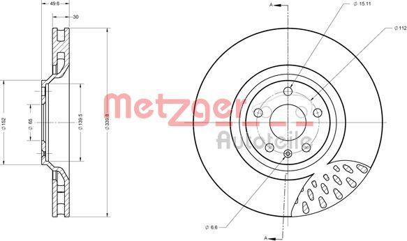 Metzger 6110631 - Kočioni disk www.molydon.hr