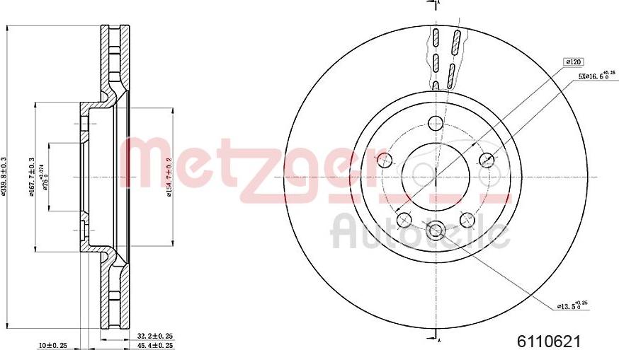 Metzger 6110621 - Kočioni disk www.molydon.hr