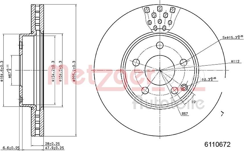 Metzger 6110672 - Kočioni disk www.molydon.hr