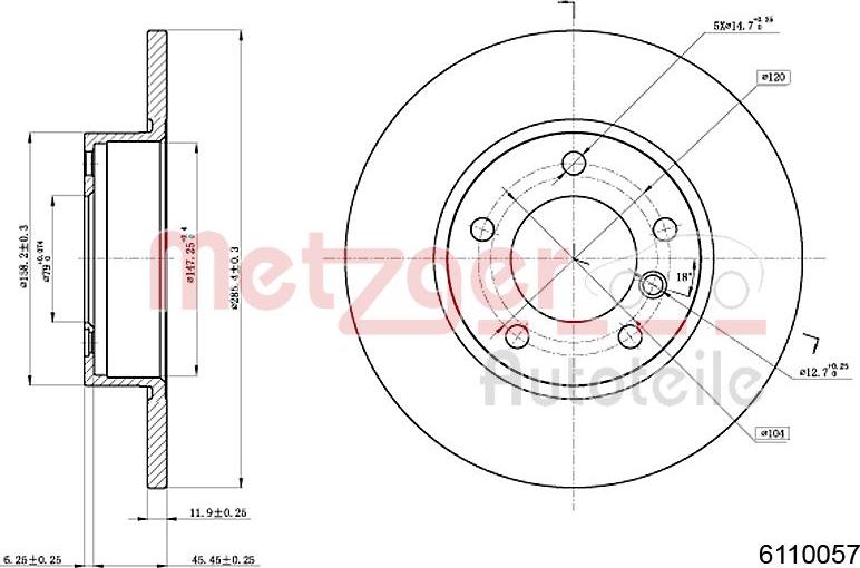 Metzger 6110057 - Kočioni disk www.molydon.hr