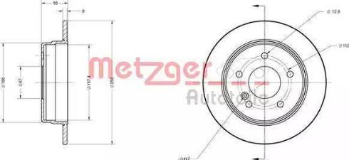 Metzger 6110579 - Kočioni disk www.molydon.hr