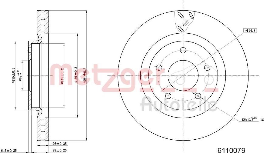 Metzger 6110079 - Kočioni disk www.molydon.hr