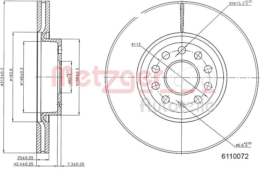 Metzger 6110072 - Kočioni disk www.molydon.hr