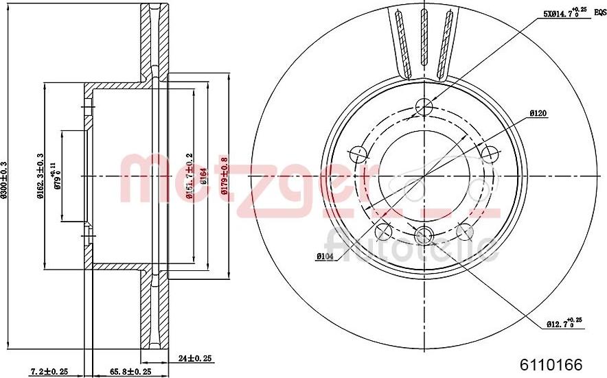 Metzger 6110166 - Kočioni disk www.molydon.hr