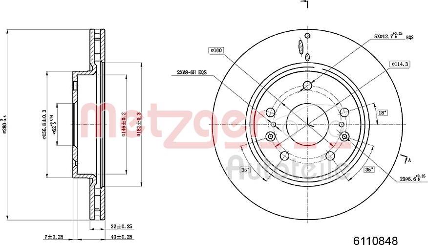 Metzger 6110848 - Kočioni disk www.molydon.hr