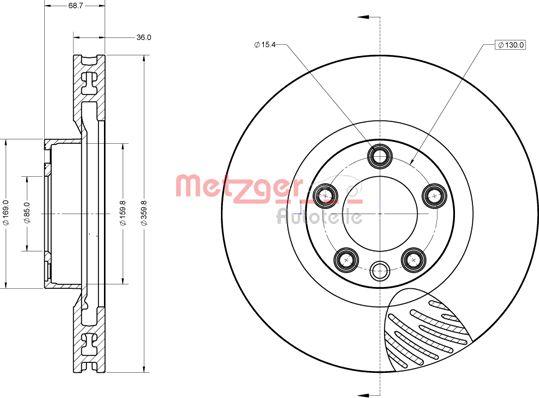 Metzger 6110854 - Kočioni disk www.molydon.hr