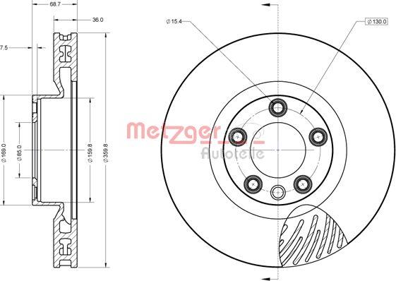 Metzger 6110853 - Kočioni disk www.molydon.hr