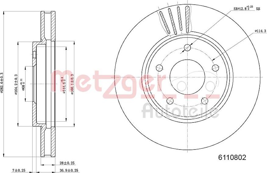 Metzger 6110802 - Kočioni disk www.molydon.hr