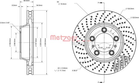 Metzger 6110881 - Kočioni disk www.molydon.hr