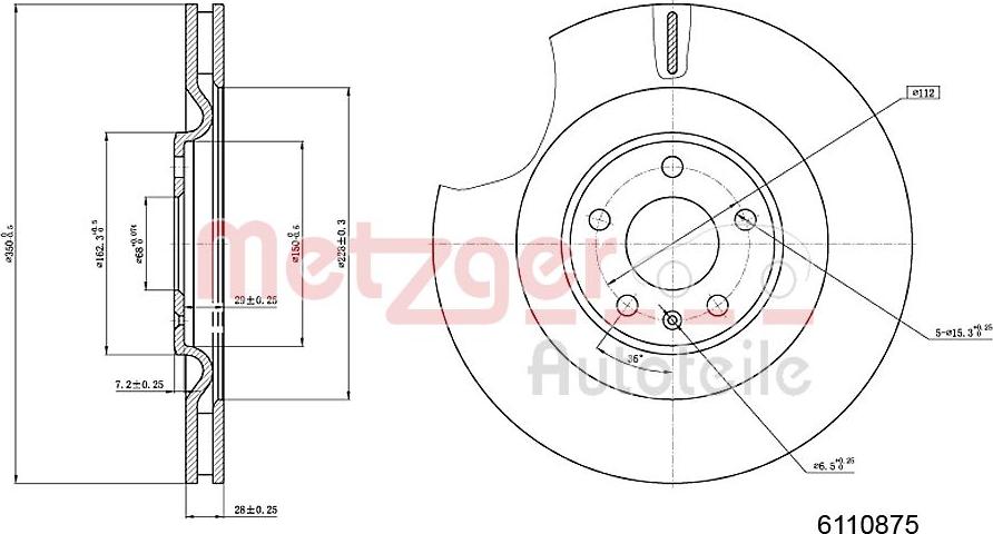 Metzger 6110875 - Kočioni disk www.molydon.hr