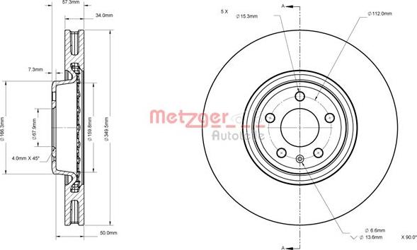 Metzger 6110876 - Kočioni disk www.molydon.hr