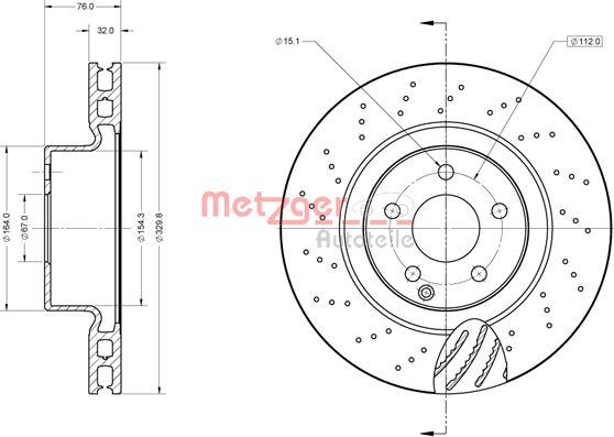 Metzger 6110870 - Kočioni disk www.molydon.hr