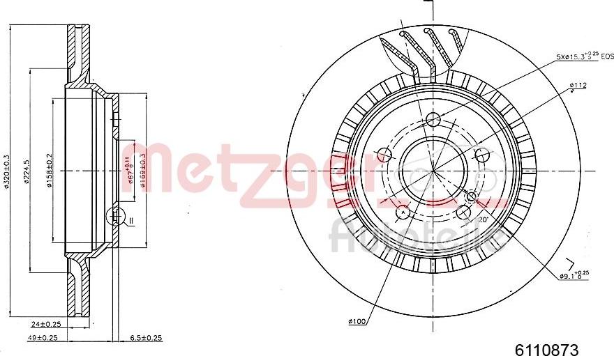 Metzger 6110873 - Kočioni disk www.molydon.hr