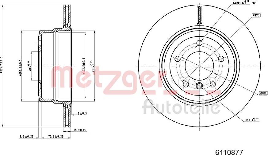 Metzger 6110877 - Kočioni disk www.molydon.hr