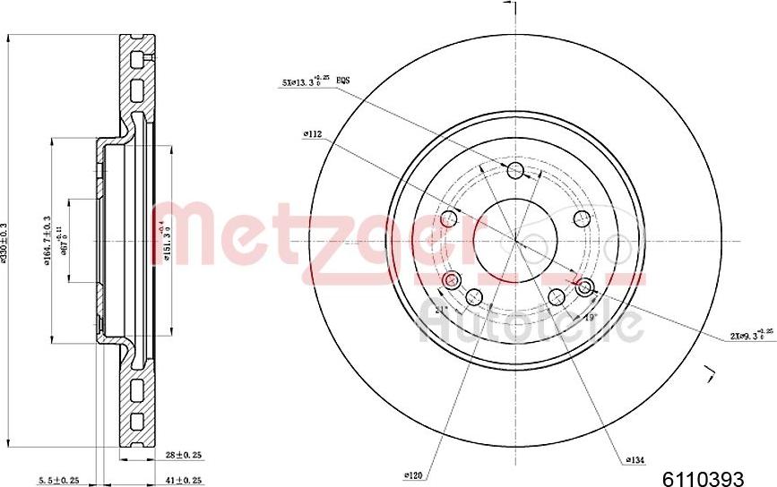 Metzger 6110393 - Kočioni disk www.molydon.hr