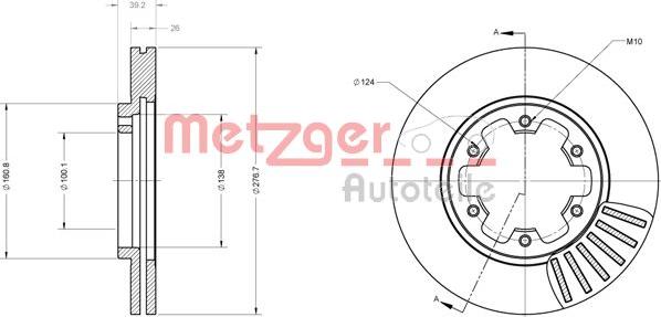 Metzger 6110357 - Kočioni disk www.molydon.hr