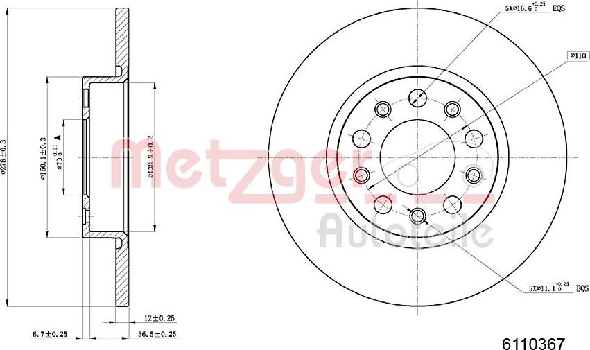 Metzger 6110367 - Kočioni disk www.molydon.hr