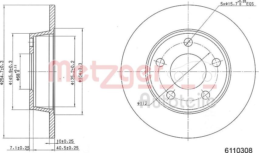 Metzger 6110308 - Kočioni disk www.molydon.hr