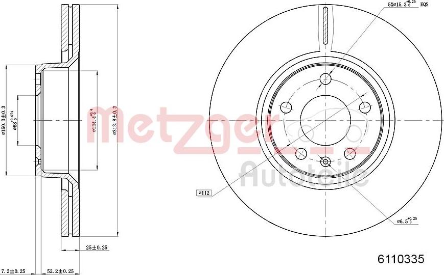 Metzger 6110335 - Kočioni disk www.molydon.hr