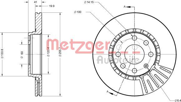 Metzger 6110336 - Kočioni disk www.molydon.hr