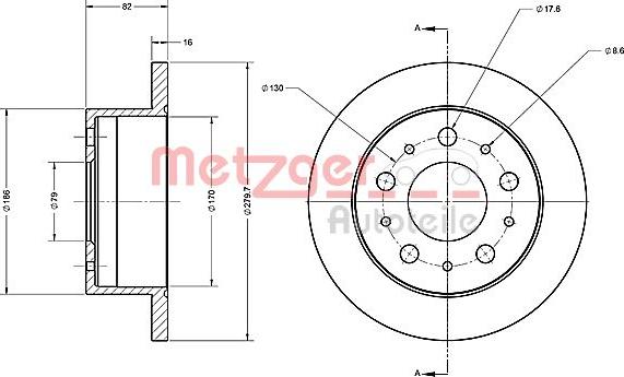 Metzger 6110338 - Kočioni disk www.molydon.hr