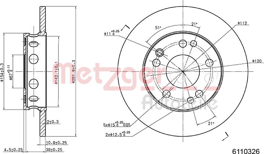 Metzger 6110326 - Kočioni disk www.molydon.hr