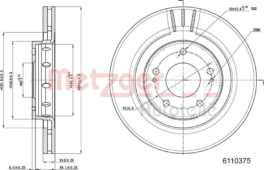 Metzger 6110375 - Kočioni disk www.molydon.hr