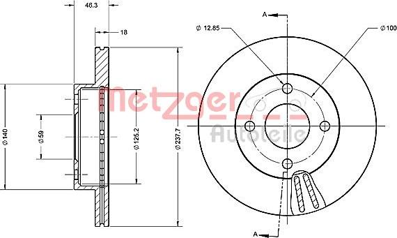 Metzger 6110292 - Kočioni disk www.molydon.hr