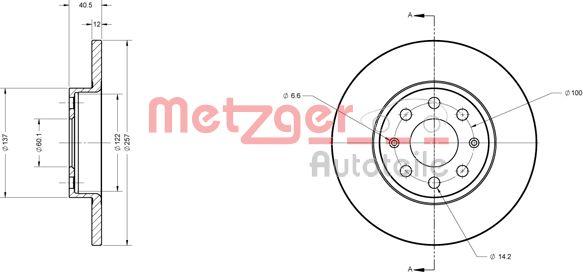 Metzger 6110246 - Kočioni disk www.molydon.hr