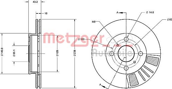 Metzger 6110269 - Kočioni disk www.molydon.hr