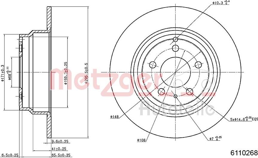 Metzger 6110268 - Kočioni disk www.molydon.hr