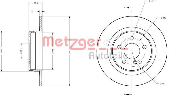 Metzger 6110209 - Kočioni disk www.molydon.hr