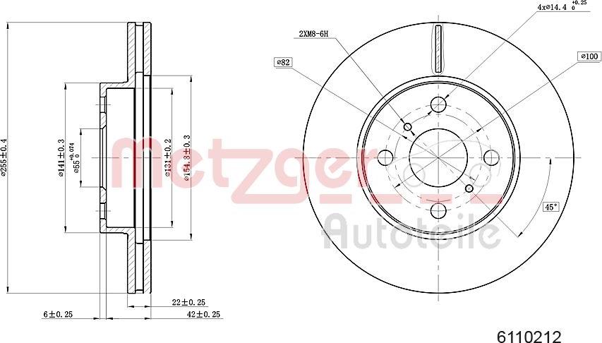 Metzger 6110212 - Kočioni disk www.molydon.hr