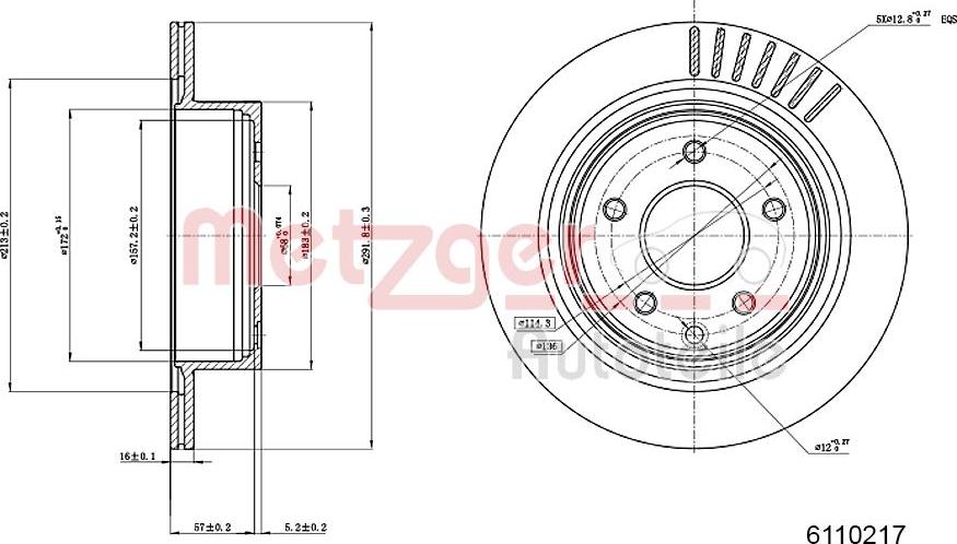 Metzger 6110217 - Kočioni disk www.molydon.hr