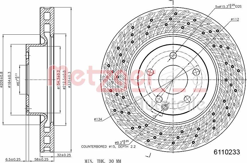 Metzger 6110233 - Kočioni disk www.molydon.hr