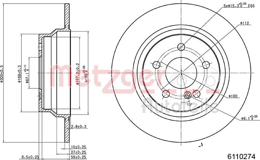 Metzger 6110274 - Kočioni disk www.molydon.hr