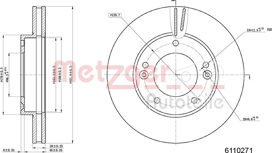 Metzger 6110271 - Kočioni disk www.molydon.hr