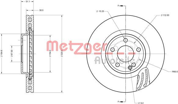 Metzger 6110746 - Kočioni disk www.molydon.hr