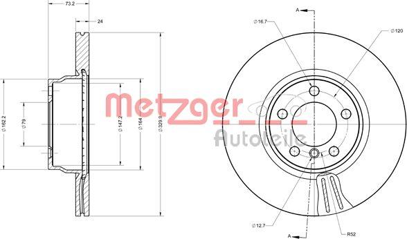 Metzger 6110743 - Kočioni disk www.molydon.hr