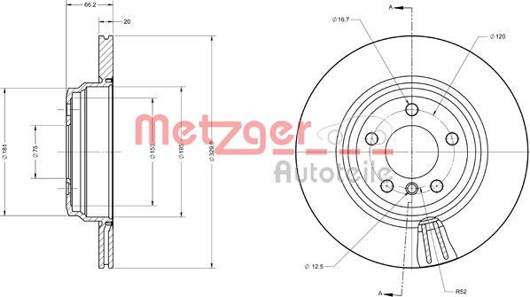 Metzger 6110742 - Kočioni disk www.molydon.hr