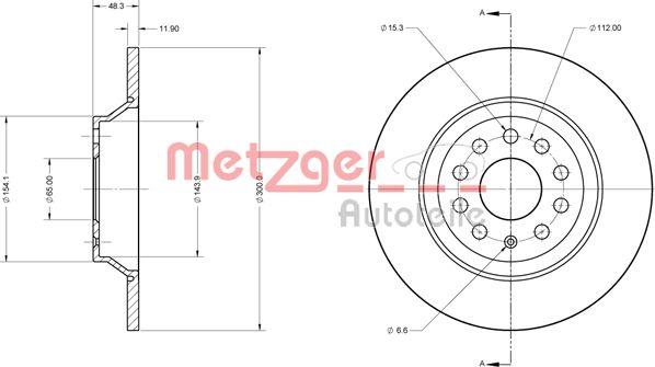 Metzger 6110747 - Kočioni disk www.molydon.hr